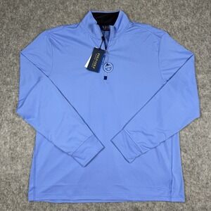 Polo Golf Ralph Lauren NWT Men's L Performance 1/4 Zip Pullover Blue MSRP $98.50